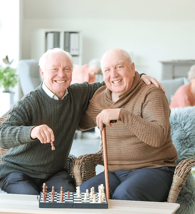 Seniors Playing Chess
